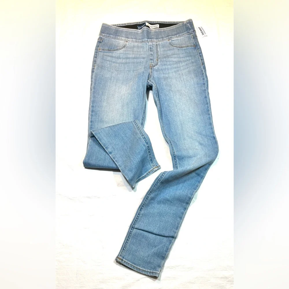 Old Navy Rockstar mid-rise super skinny denim leggings size 4 NWT - Picture 2 of 4